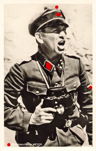 Ansichtskarte SS Obersturmbannführer Meyer,  Hoffmann Karte