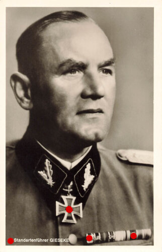 Ansichtskarte SS Standartenführer Gieseke,  Hoffmann...