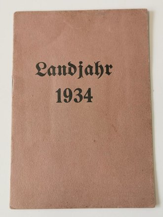 Landjahr 1934 Ausweis eines Angehörigen HJ Gefolgschaft 4, Unterbann III 259