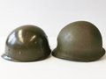 U.S. Steel helmet, reused WWII shell, most likely Korean war use