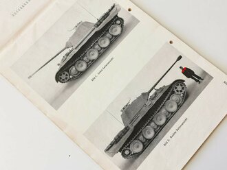 D655/1b " Pz Kpfw Panther, Ausführung A,D und Abarten" Bilder zur Gerätbeschreibung und Bedienungsanweisung zum Fahrgestell vom 21.7.44. DIN A4 , 113 Bilder