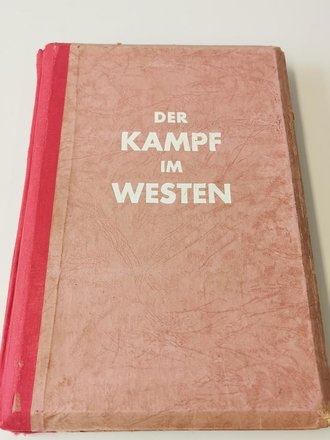 Raumbildalbum "Der Kampf im Westen" komplett, Einband abgegriffen
