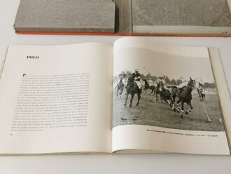 "Olympia-Tonbuch. Das Erlebnis der XI. Olympischen Spiele in Wort, Bild und Ton" Berlin, Verlag Bernhard & Graefe, 1936, mit allen drei Platten, davon 1xdefekt und geklebt