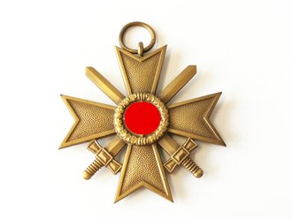 Kriegsverdienstkreuz 2. Klasse mit Schwerter Hersteller 5 im Bandring Hermann Wernstein Jena