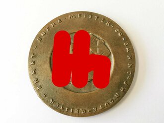 III.Reich, nicht tragbare Medaille der Kreishandwerkerschaft Urach. Durchmesser 82mm