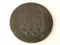 Nicht tragbare Medaille " Im Jahre der olympischen Vorbereitung 1935"  Eisen geschwärzt, Durchmesser 115mm