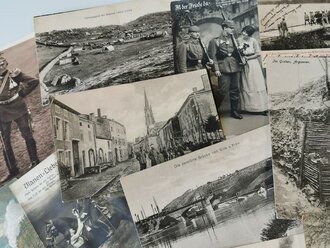 Kaiserreich und 1. Weltkrieg, 24 Ansichtskarten / Postkarten