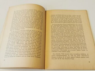 "Rede des Führeres und Reichskanzlers Adolf Hitler vor dem Reichstag am 7.März 1936"  DIN A5, 39 Seiten