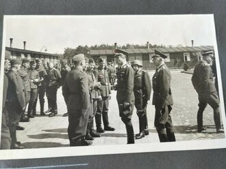 Fotoalbum " Rekruten Vereidigung bei der Lw.Baukompanie 21/VI am 27.4.40. Sauber geführtes Album mit 10 Fotos