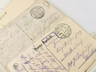 Kaiserreich und 1. Weltkrieg, 26 Ansichtskarten / Postkarten/ Feldpostkarten
