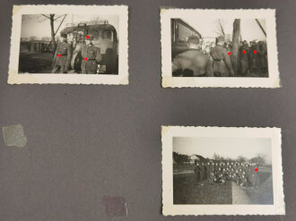 Reichsarbeitsdienst Fotoalbum mit Ärmelstreifen "W" ( Westwall ) für Offiziere. 146 Fotos, davon auch etliche vom weiblichen Arbeitsdienst