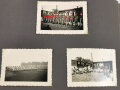 Reichsarbeitsdienst Fotoalbum mit Ärmelstreifen "W" ( Westwall ) für Offiziere. 146 Fotos, davon auch etliche vom weiblichen Arbeitsdienst