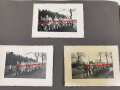 Reichsarbeitsdienst Fotoalbum mit Ärmelstreifen "W" ( Westwall ) für Offiziere. 146 Fotos, davon auch etliche vom weiblichen Arbeitsdienst