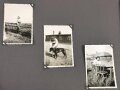 Reichsarbeitsdienst Fotoalbum mit Ärmelstreifen "W" ( Westwall ) für Offiziere. 146 Fotos, davon auch etliche vom weiblichen Arbeitsdienst