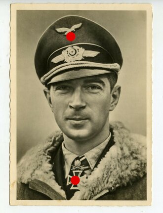 Röhr Fotopostkarte Ritterkreuzträger Oberst Mölders