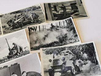 12 Stück Ansichtskarten Wehrmacht, feucht gelegen, daher haben sich grösstenteils die Rückseiten abgelöst