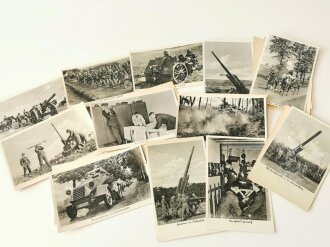 12 Stück Ansichtskarten Wehrmacht, feucht gelegen,...
