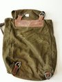 Rucksack für Artillerie Wehrmacht, selten mit beiden Riemen zum aufschnallen der Zeltbahn