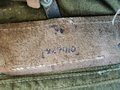Rucksack für Artillerie Wehrmacht, selten mit beiden Riemen zum aufschnallen der Zeltbahn