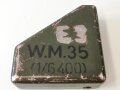 Winkelmesser 35 für Artillerie der Wehrmacht. Originallack, Behälter schließt nicht, wohl verbogen