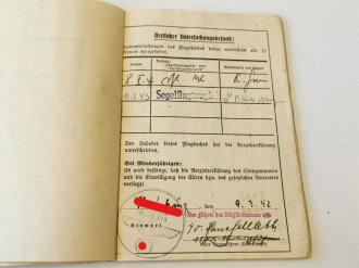 NSFK Flugbuch und Werkstattdienstbuch eines HJ Angehörigen im NSFK Sturm 2/15 Hamburg Fuhlsbüttel
