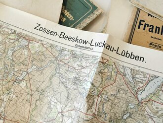 Konvolut Landkarten aller Art, sowohl Militärisch als auch Zivil, Kaiserreich und 2.Weltkrieg, zum Teil defekt.4,6kg