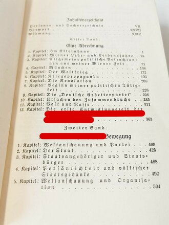 Adolf Hitler "Mein Kampf" blaue Ganzleinenausgabe von 1940