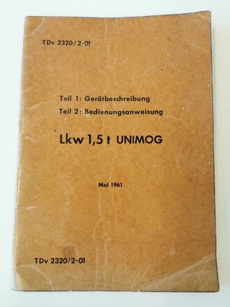 Bundeswehr, TDv 2320 / 2-01 Gerätbeschreibung und...
