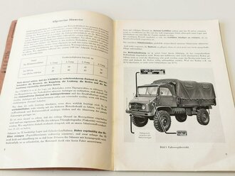 Bundeswehr, TDv 2320 / 2-01 Gerätbeschreibung und Bedienungsanweisung Lkw 1,5 T Unimog vom Mai 1961 mit 64 Seiten