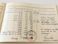 Luftwaffe, Verleihungsurkunden und Flugbuch eines Angehörigen Kampfgeschwader 76, das Flugbuch mit 551 Flügen, davon 88 Feindflüge unter anderem mit DO17 über England.