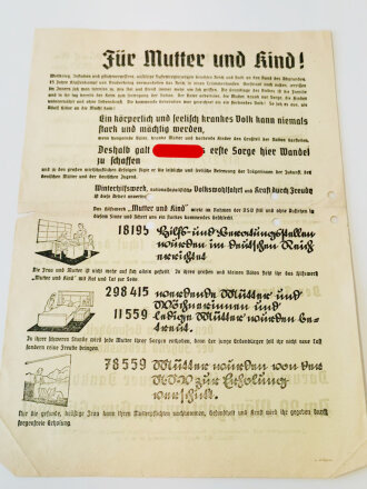 Flugblatt der Gaupropagandaleitung Württb. Hohenzollern der NSDAP, gelocht