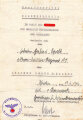 Ritterkreuzträger Georg von Bismarck, eigenhändige Unterschrift auf einer Verleihungsurkunde zum Eisernen Kreuz 2.Klasse, ausgestellt in Afrika am 19.6.1942