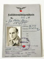 Fallschirmschützenschein, ausgestellt 1943