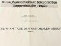 Großformatige "Ehrenurkunde für besonders gute Leistungen im 2. Reichsberufswettkampf. Eigenhändige Unterschrift von Hauptamtsleiter der NSDAP und Reichsstudentenführer Gustav Adolf Scheel