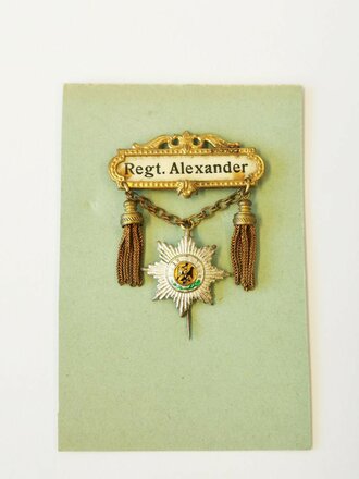 Dekoratives Abzeichen "Kaiser Alexander Garde-Grenadier-Regiment Nr. 1"