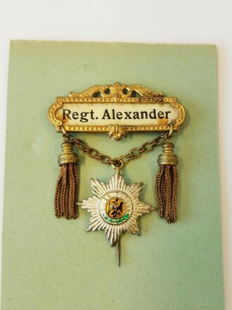 Dekoratives Abzeichen "Kaiser Alexander...