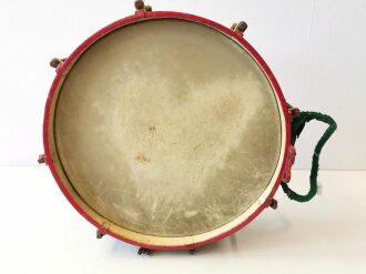 Trommel 2.Weltkrieg, sieht man so bei HJ und Wehrmacht. Originallackiertes Stück, beide Trommelfelle intakt
