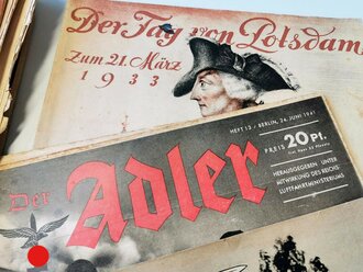 Konvolut  Zeitschriften III.Reich. 23 Ausgaben, nicht auf Vollständigkeit oder Zustand überprüft