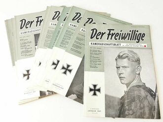 "Der Freiwillige" Kameradschaftsblatt der HIAG, 1.Jahrgang 1957, Heft 1 - 12