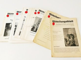 "Mitteilungsblatt Kameradschaft der Wiener Panzerdivision"  63 Ausgaben, zum Teil angeschmutzt