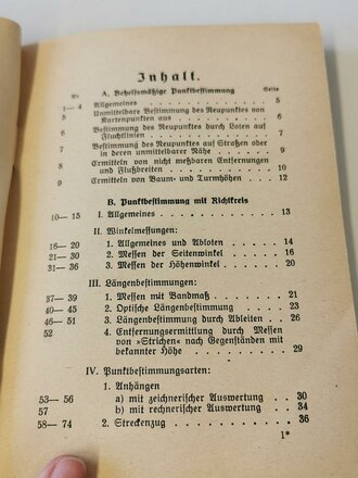 H.Dv. 141/2 " Truppenvermessungsdienst Heft 2" datiert 1940 mit 65 Seiten