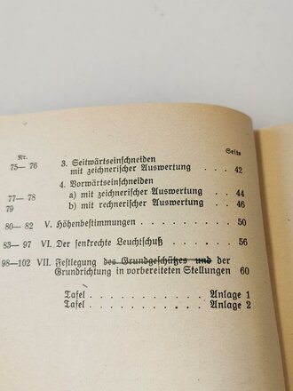 H.Dv. 141/2 " Truppenvermessungsdienst Heft 2" datiert 1940 mit 65 Seiten