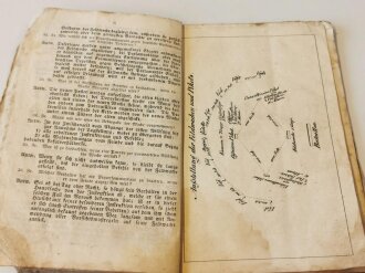 "Auszug aus dem vierten Theile der Dienstvorschriften .... des Fürstlich Hohenzollern- Liechtensteinschen leichten Bataillons, Sigmaringen 1846 mit 39 Seiten.