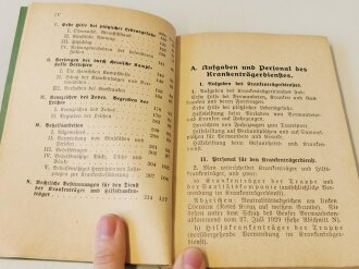 H.Dv. 100, "Krankenträgerordnung" datiert 1934 mit 120 Seiten