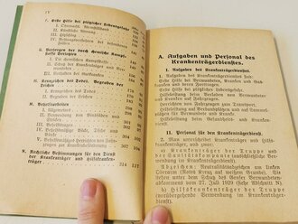 H.Dv. 100, "Krankenträgerordnung" datiert 1934 mit 120 Seiten