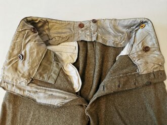 Reichsarbeitsdienst Stiefelhose, Stärker getragenes Stück mit diversen Reparaturstellen