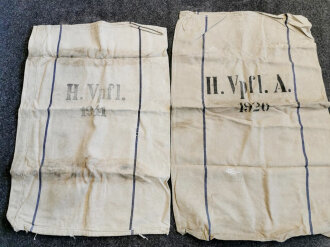 10 Stück Heeresverpflegungssäcke Wehrmacht, ungereinigte Stücke