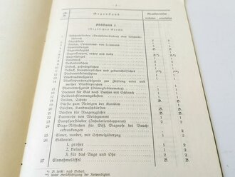 "Soll an ärztlichen Geräten und Apothekengeräten für Krankenreviere"  1940 mit 10 Seiten