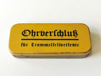 "Ohrverschluss für Trommelfellverletzte"...