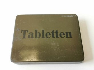 Blechschachtel  für Tabletten, gehört in den Sanitätskasten